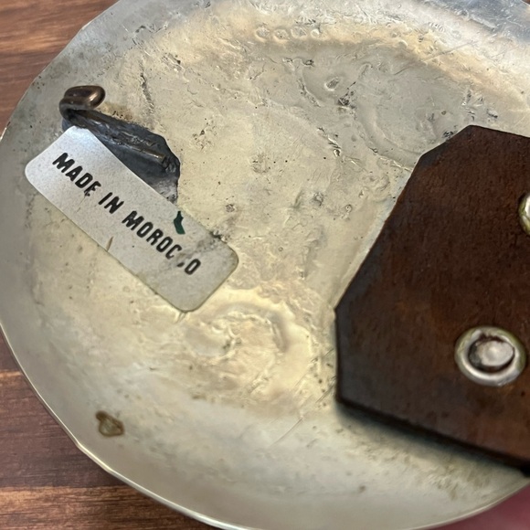 Vintage Brown Concho Adjustable Long Leather Belt Made in Morocco 37” - Picture 7 of 8